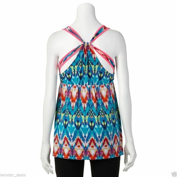 Pink Republic Strappy Racerback Tank Top Colorful - Picture 2 of 2